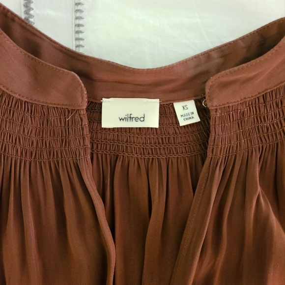 Wilfred XS Estienne Blouse in Epicurean Brown - Picture 3 of 4